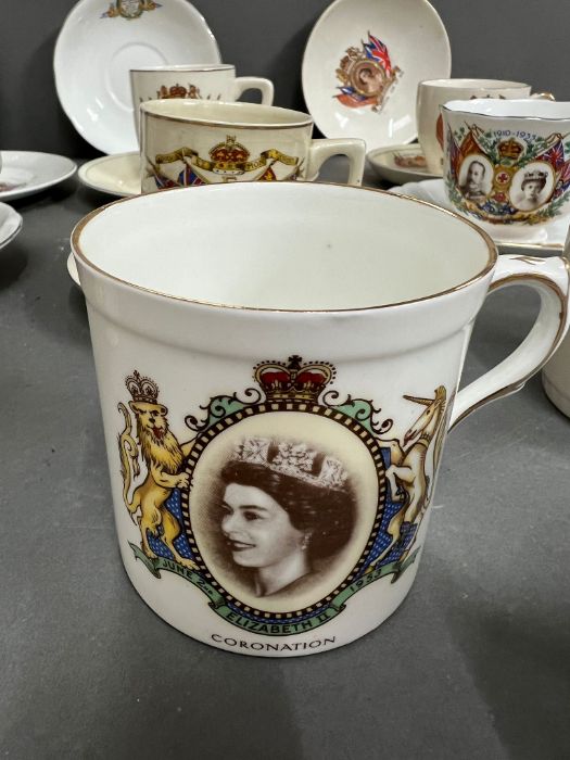 A selection of commemorative ware china, various monarchs. - Image 2 of 3