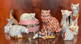 A selection of china cats