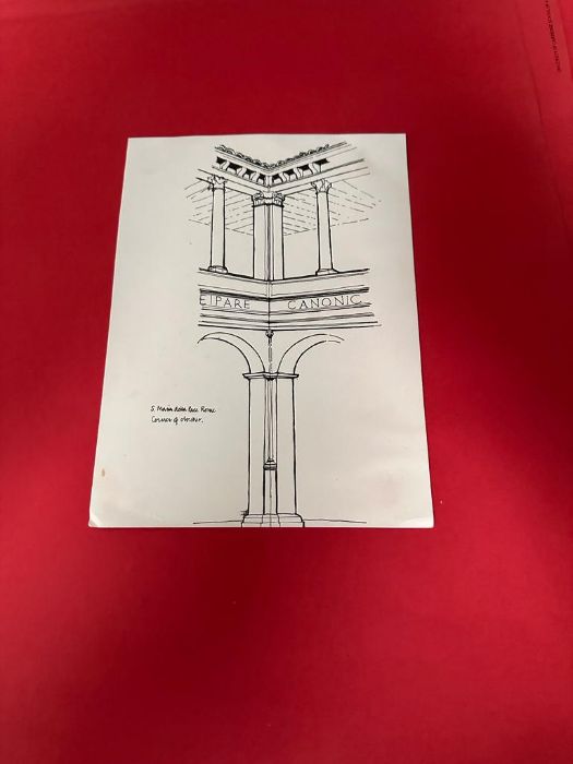 A selection of architectural studies from the University of Cambridge architectural department. - Image 5 of 6