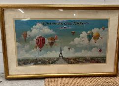 Ballooning Over Paris 1890 (107cm x 65cm)