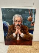 A Portrait of Albert Einstein by William Meijer (80cm x 66cm)