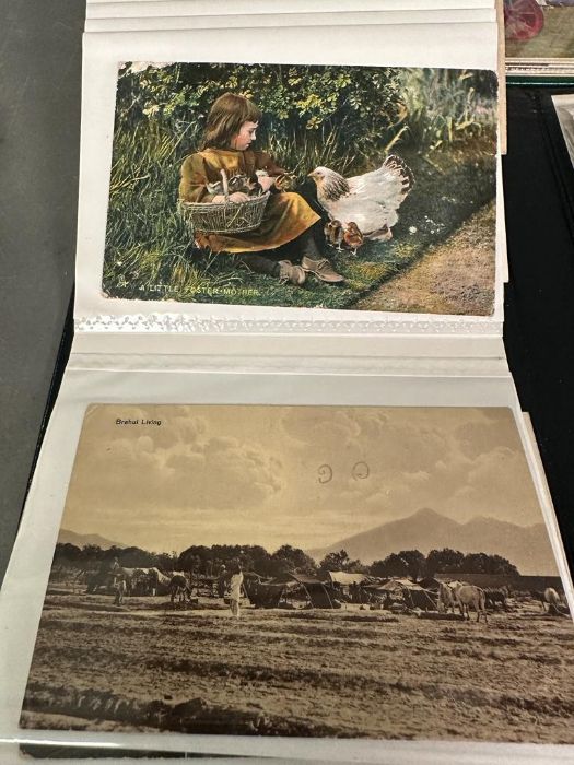 A selection of Vintage postcards, various themes loose and in two albums including World War I and - Image 4 of 5