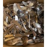 A quantity of silver plate and white metal cutlery
