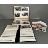 A selection of Vintage postcards, various themes loose and in two albums including World War I and