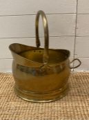 A Brass Helmet coal scuttle