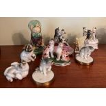 A selection of china cats various ages and size