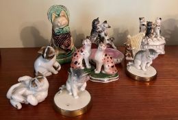 A selection of china cats various ages and size