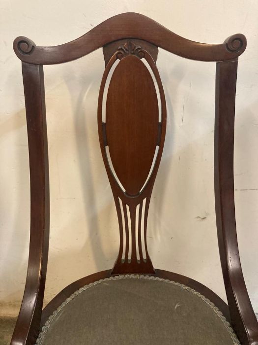 A mahogany side chair - Image 4 of 4