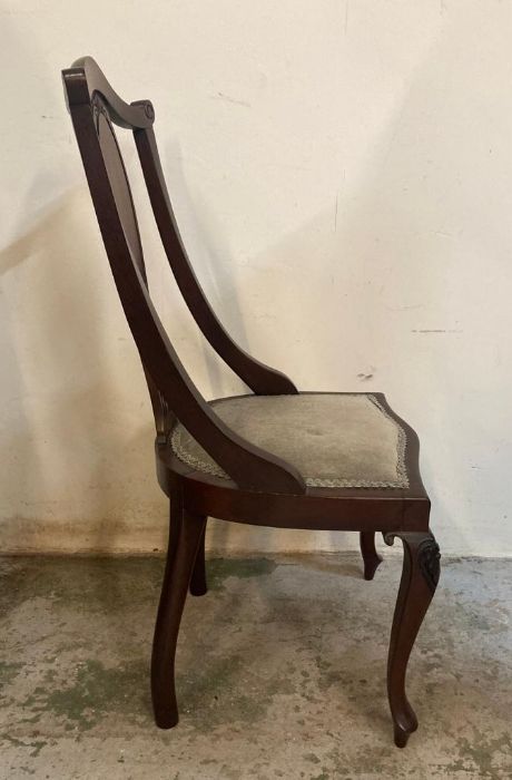A mahogany side chair - Image 2 of 4