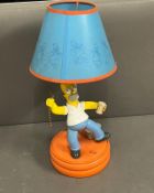 A Bart Simpson lamp