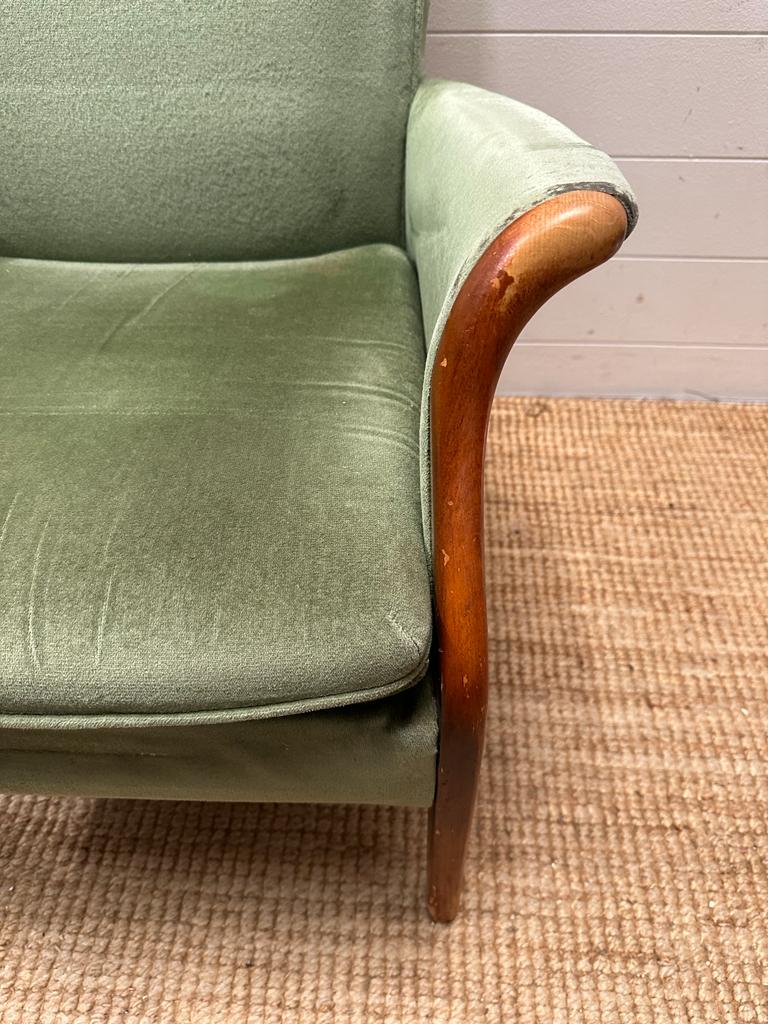 A green upholstered Parker Knoll armchair AF - Image 2 of 4