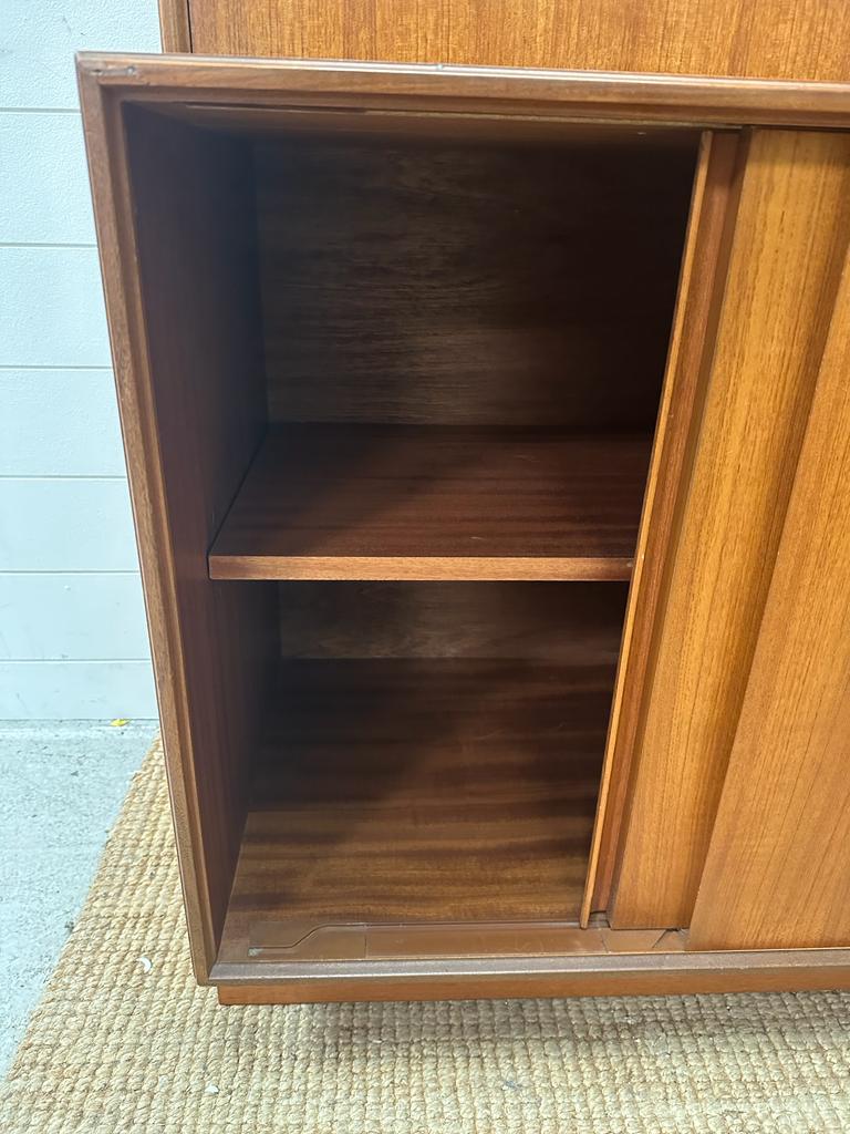 A G-Plan Mid Century bookcase bureau, two shelves and cupboard over a single shelf cupboard under ( - Image 5 of 6
