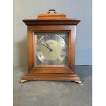 A Seiko Quartz wooden case mantel clock