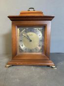 A Seiko Quartz wooden case mantel clock