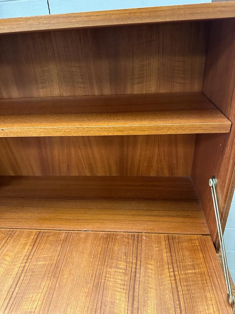 A G-Plan Mid Century bookcase bureau, two shelves and cupboard over a single shelf cupboard under ( - Image 4 of 6