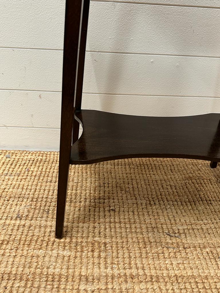 A mahogany side table with shelf under (H64cm W50cm D32cm) - Image 3 of 3