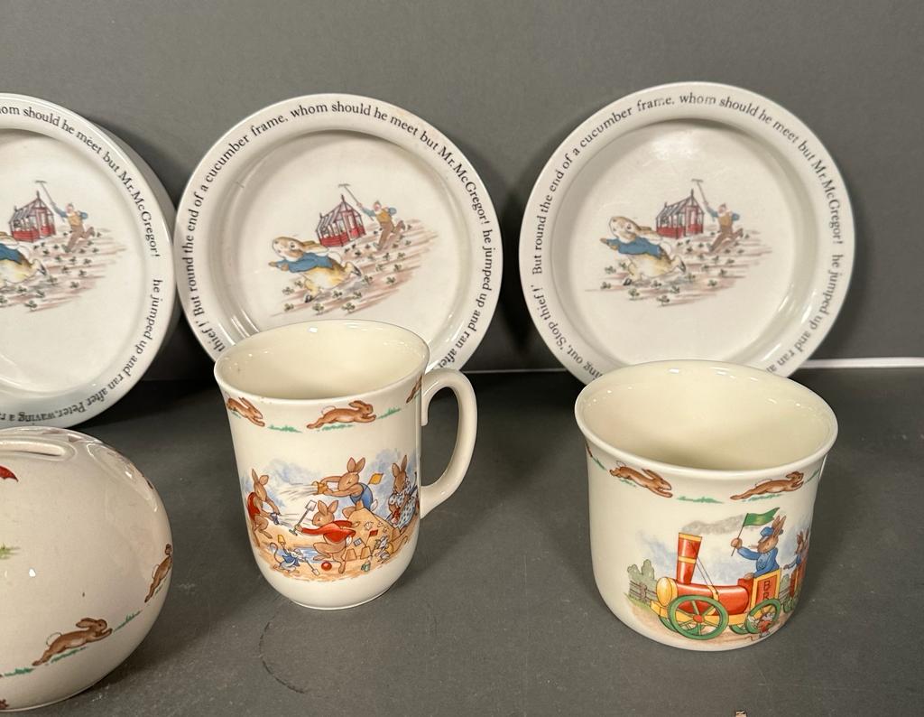An assortment of Wedgewood Beatrix Potter and Royal Doulton Bunnykins china - Image 4 of 6