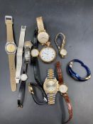 A Large selection of wristwatches, various makers and conditions.