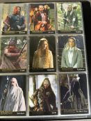 A selection of Lord of The Rings The Fellowship of the Ring collectors card album 1-90
