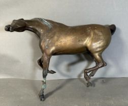 A gilt bronze statue of a horse (without plinth)