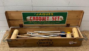 A vintage Jaques London croquet set commission for Harrod's Store