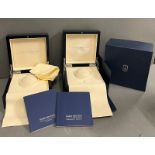 Two Harry Winston watch boxes and one outer box