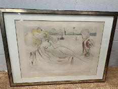 Salvador Dali 1904-1989 Venus and the Organ Player (Sheet measurements 395mm x 585mm) Original