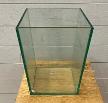 A glass plant pot or bin (H30cm Dia 25cm)