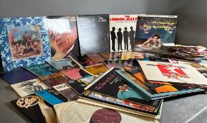 a selection of vinyl Lp's and singles to include The Rolling Stones, Johnny Cash and Ray Charles