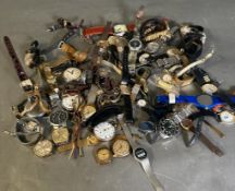 A large quantity of watches various makes and ages some AF