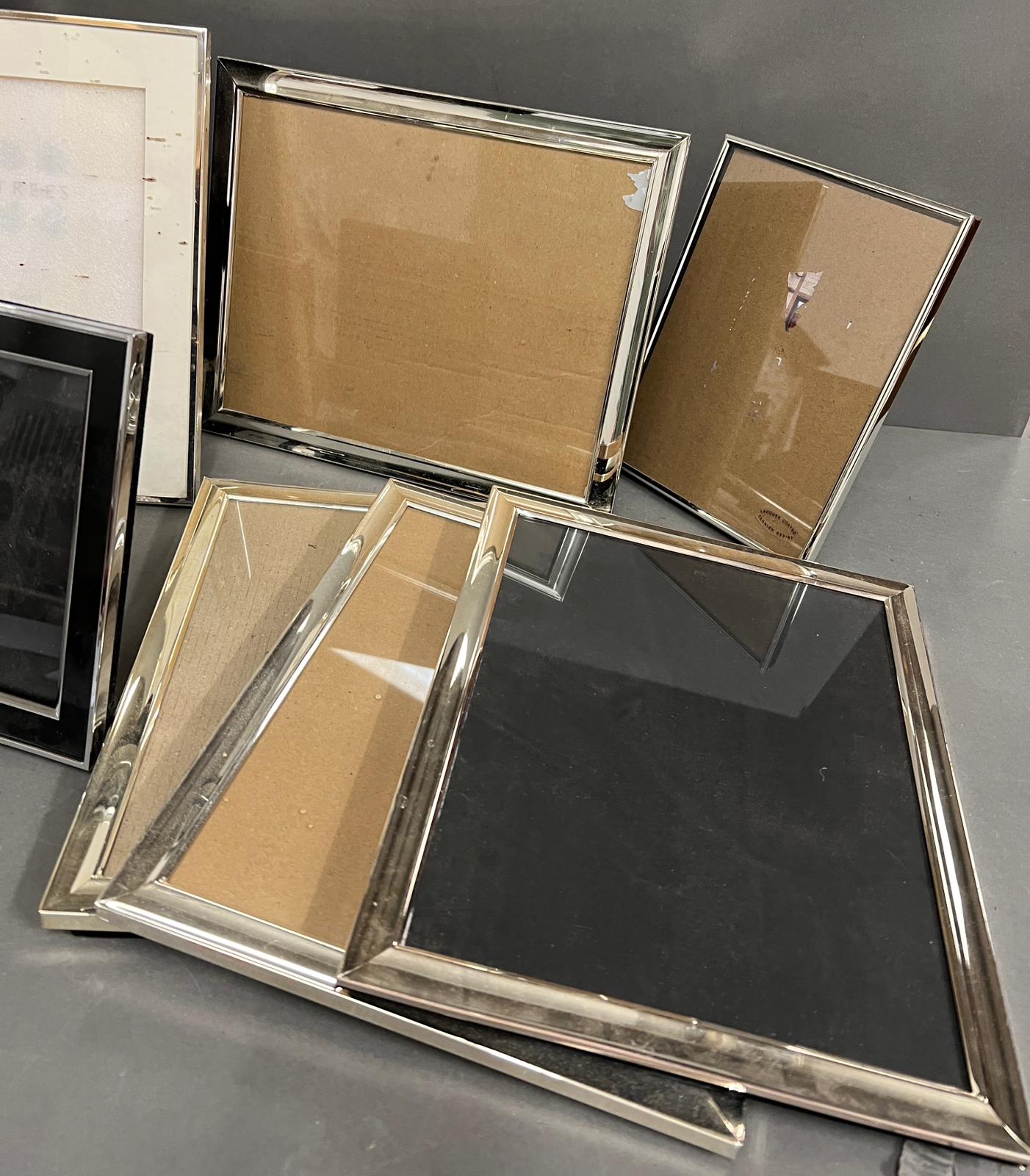 Nine silver plate picture frames - Image 3 of 3