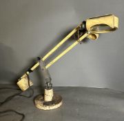 A Mid Century Kayfro of Sheffield counter balance magnifying desk lamp