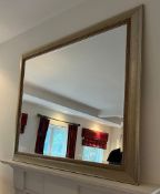 A contemporary wall mirror (110cm x 131cm)