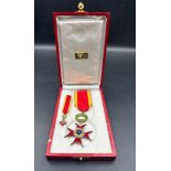 The Order of St Gregory medal and miniature (in silver gilt)