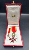 The Order of St Gregory medal and miniature (in silver gilt)