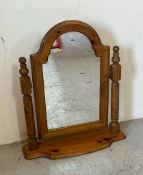 A Ducal pine framed toilet mirror (H64cm)