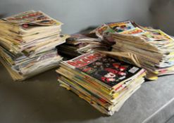 A Large quantity of Beano comics, various ages