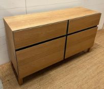 A Modern sideboard with six drawers, soft closing