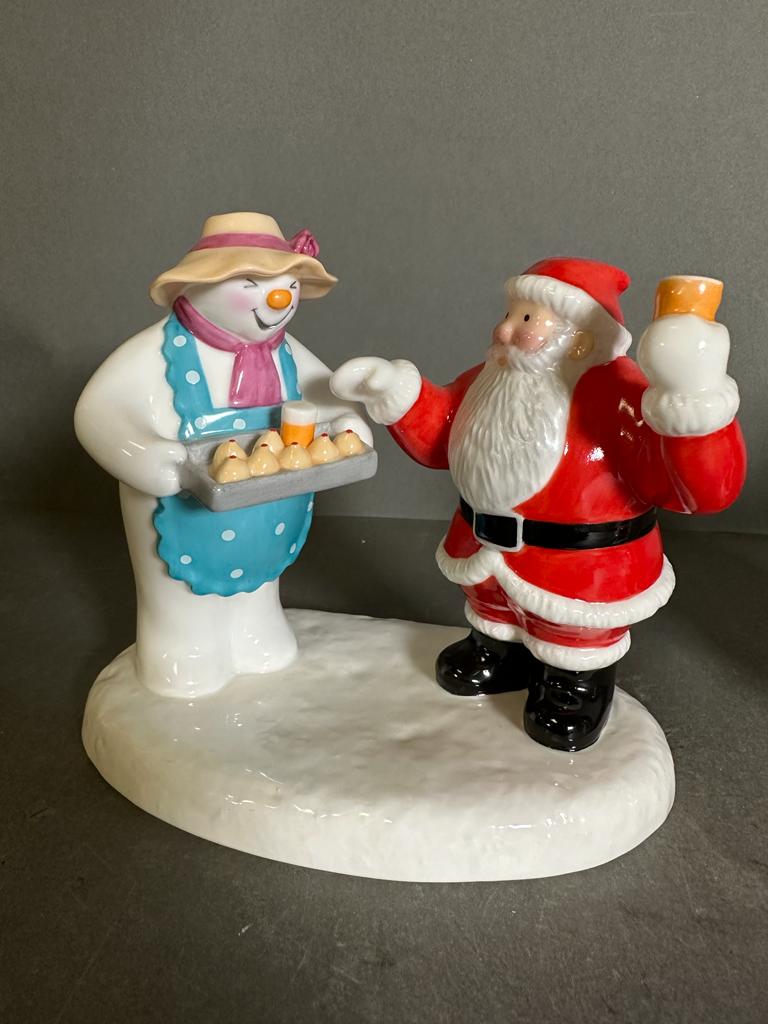 Four Coalport "Raymond Brigg" father christmas figures to include "Almost There", "All Hime - Image 2 of 5