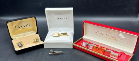 A selection of cufflinks to include Givenchy and Lanvin