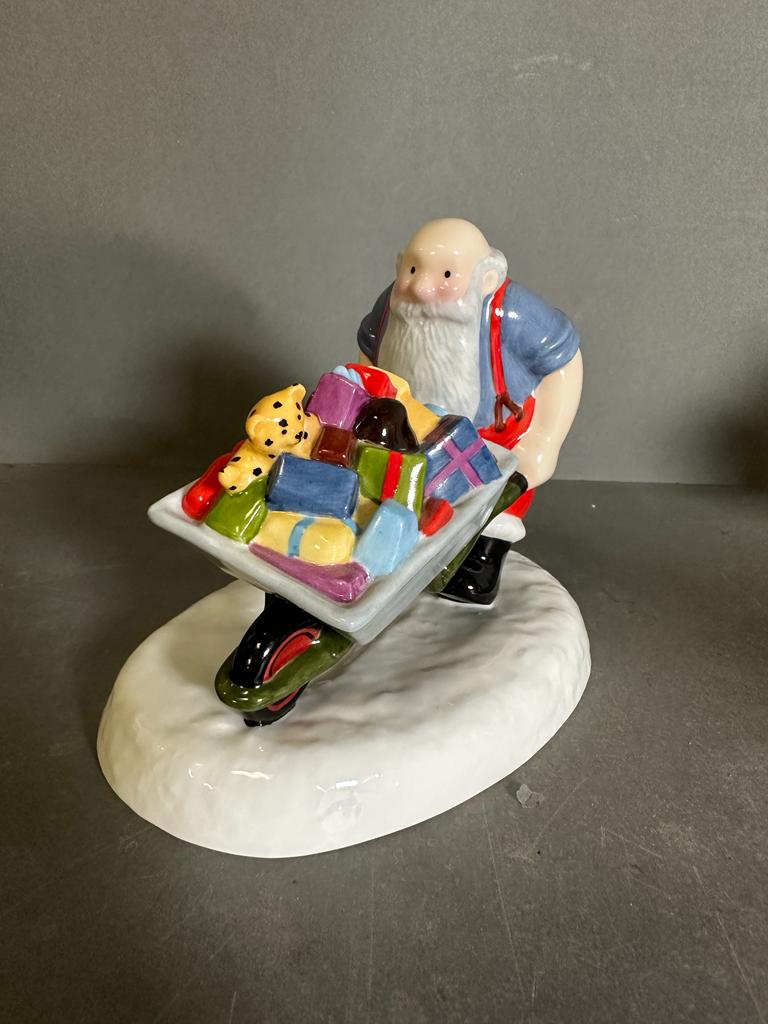 Four Coalport "Raymond Brigg" father christmas figures to include "Almost There", "All Hime - Image 5 of 5