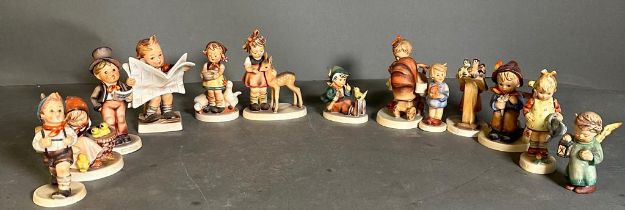 A selection of thirteen Goebel Hummel figurines