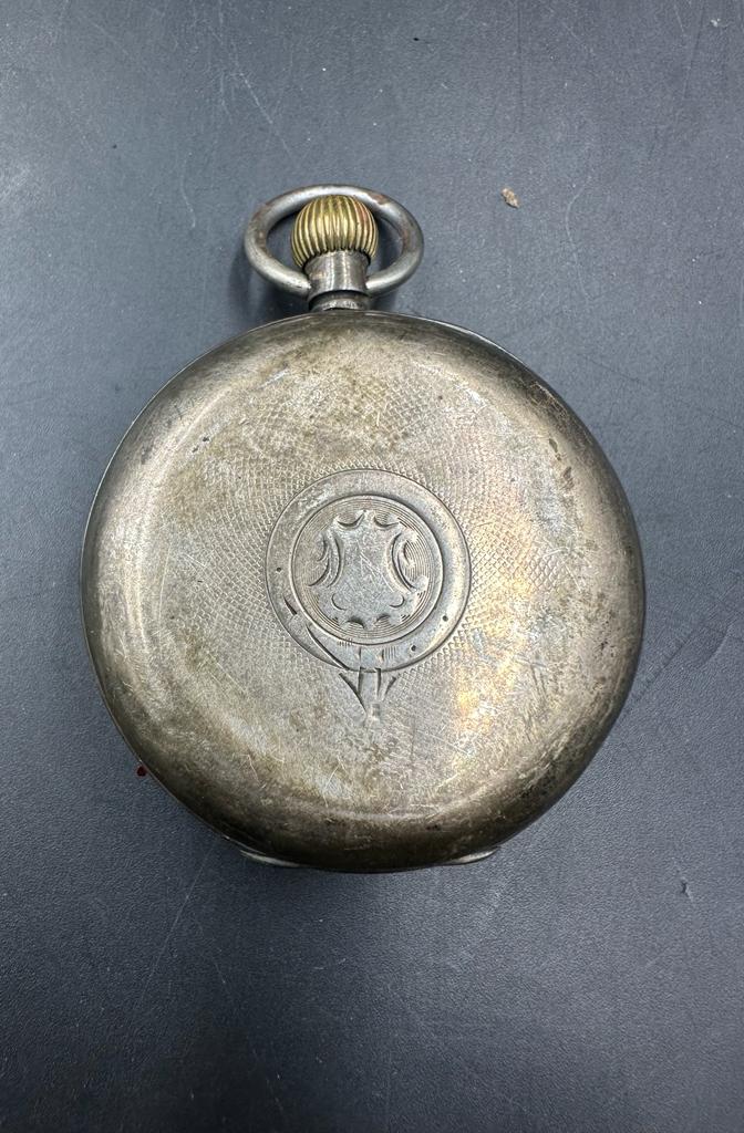 A silver pocket watch and a silver wrist watch both marked 925. Both AF - Image 7 of 9