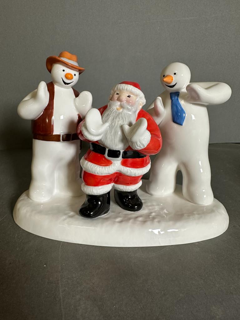 Four Coalport "Raymond Brigg" father christmas figures to include "Almost There", "All Hime - Image 4 of 5