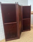 A mahogany framed room divider (174cm H 190W)