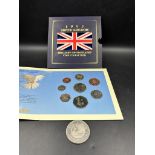 A 1995 United kingdom Brilliant Uncirculated Coin Collection pack along with Anno Domini 1999-