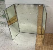 A large tri free standing mirror 112cm x 81cm