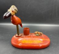 Henry Howell & Co resin bird themed ashtray