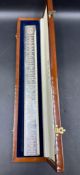 Modern silver 'Churchill Rule of Life' ruler, by Richard Jarvis of Pall Mall, engraved with the