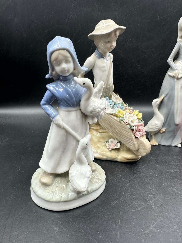 A selection of four ceramic figures to include Royal Doulton "Janet" - Image 2 of 3